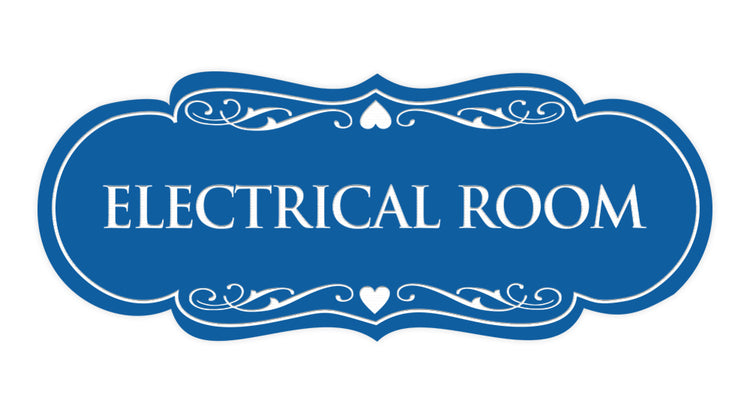 Designer Electrical Room Sign