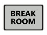 Classic Framed Break Room Sign