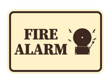 Signs ByLITA Classic Framed Fire Alarm Wall or Door Sign