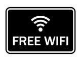 Classic Framed Free Wifi Sign