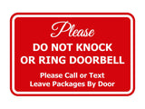 Classic Framed DO NOT KNOCK OR RING DOORBELL