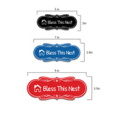 Signs ByLITA Designer Bless This Nest Durable ABS Plastic Laser Engraved Easy Installation Elegant Design Wall or Door Sign