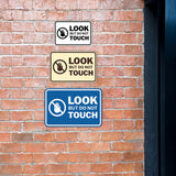 Signs ByLITA Classic Framed Look, But Do Not Touch Wall or Door Sign