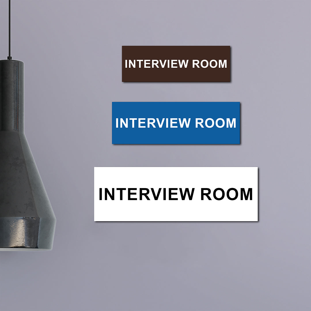 Basic Interview Room Wall or Door Sign
