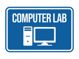Classic Framed Computer Lab Wall or Door Sign