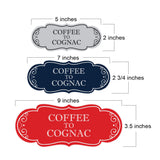 Signs ByLITA Designer Coffee to Cognac Elegant Design Clear Messaging Durable Construction Easy Installation Wall or Door Sign