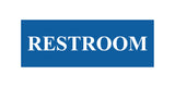 Basic Restroom Wall or Door Sign