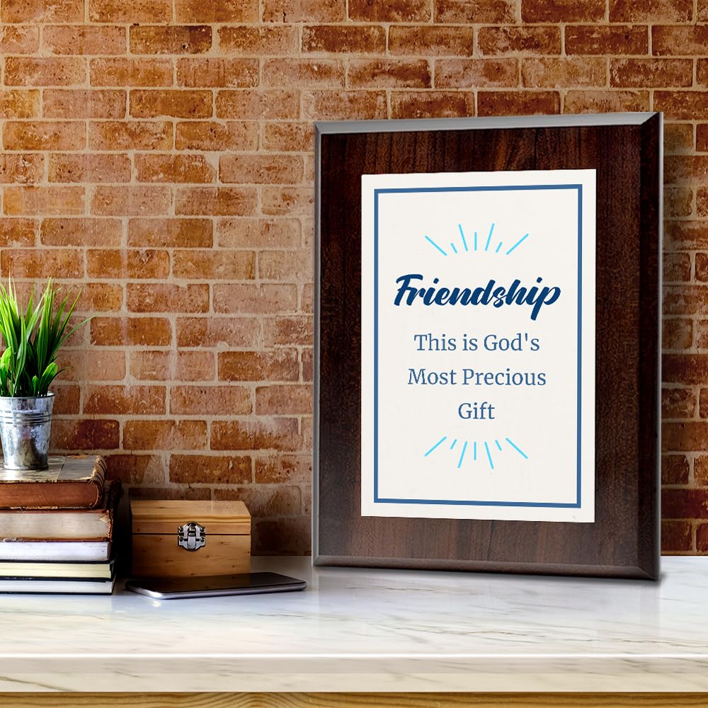 Friendship This is God's Most Precious Gift Decorative Wall Plaque With Easel Acrylic Stand | Religious Plaques