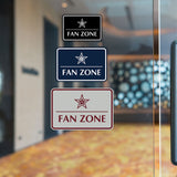 Signs ByLITA Classic Framed Fan Zone Wall or Door Sign