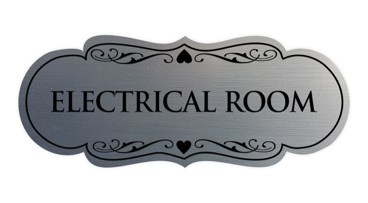 Designer Electrical Room Sign