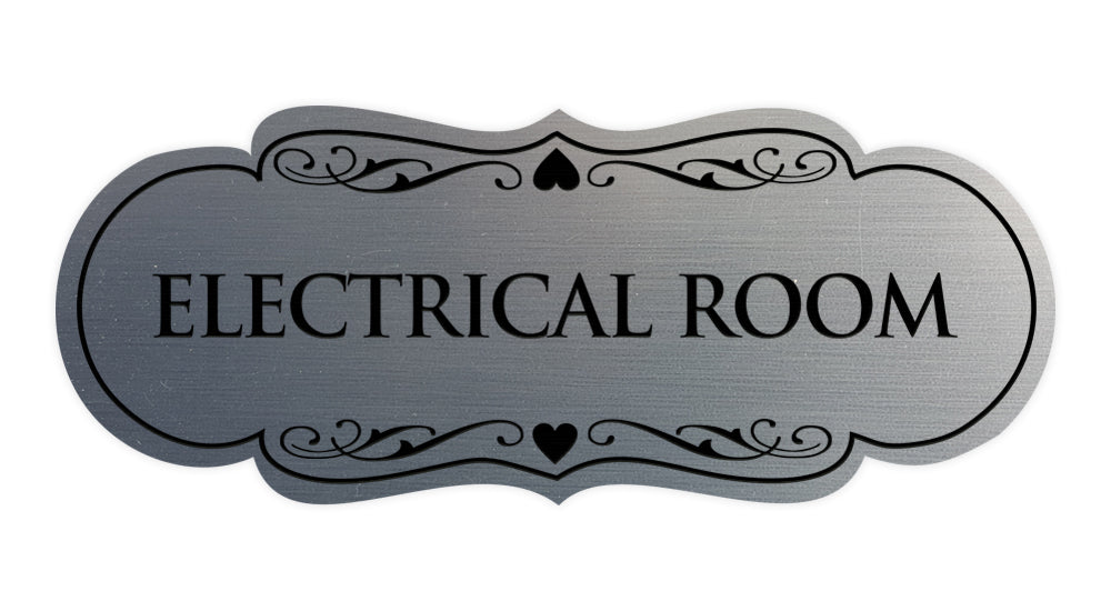 Designer Electrical Room Sign