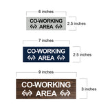 Basic Co-Working Area Wall or Door Sign