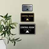 Classic Framed Control Room Wall or Door Sign