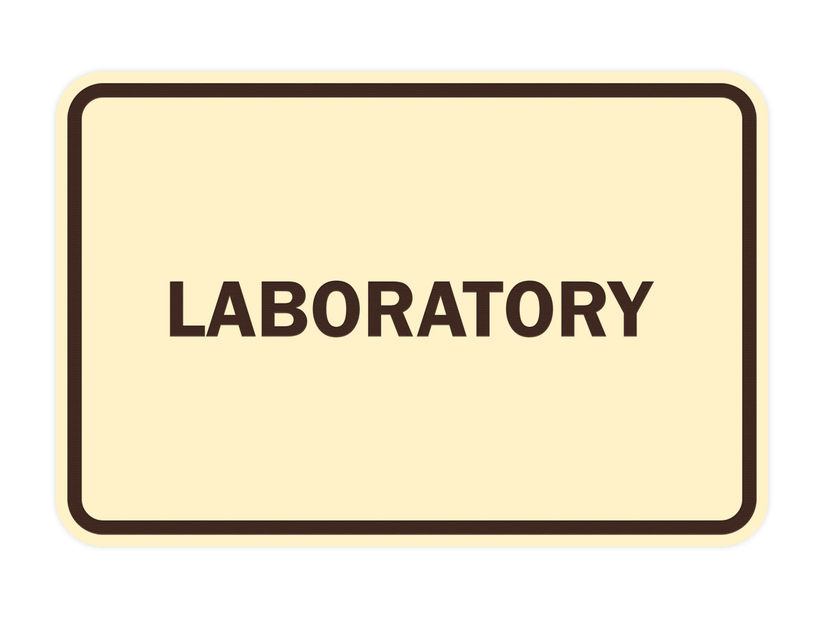 Classic Framed Laboratory Sign