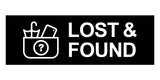 Basic Lost And Found Wall or Door Sign