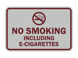 Classic Framed No Smoking Including E-Cigarettes Sign