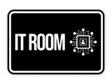 Classic Framed IT Room Wall or Door Sign