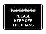 Signs ByLITA Classic Framed Please Keep Off the Grass Wall or Door Sign