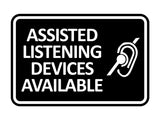 Signs ByLITA Classic Framed Assisted Listening Devices Available Wall or Door Sign