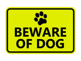Classic Framed Beware of Dog Sign