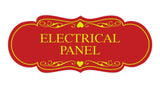 Designer Electrical Panel Sign
