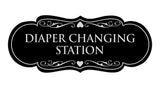 Designer Diaper Changing Station Sign