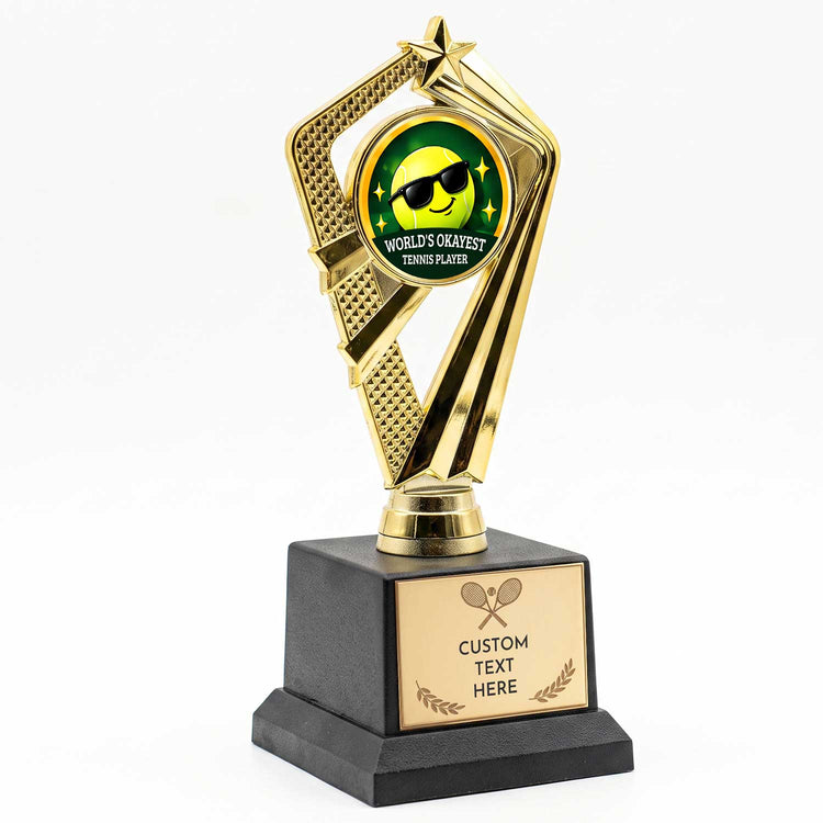 Funny Tennis Trophy Awards - Gag Gifts for Tennis Players - Custom Engraved