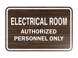 Classic Framed ELECTRICAL ROOM AUTHORIZED PERSONNEL ONLY Sign