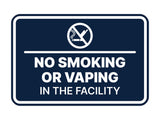 Signs ByLITA Classic Framed No Smoking or Vaping in the Facility Wall or Door Sign