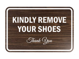 Classic Framed Kindly Remove Your Shoes