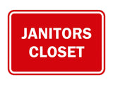 Classic Framed Janitors Closet