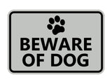 Classic Framed Beware of Dog Sign