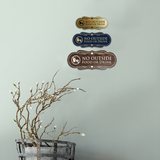 Designer No Outside Food or Drink Sign