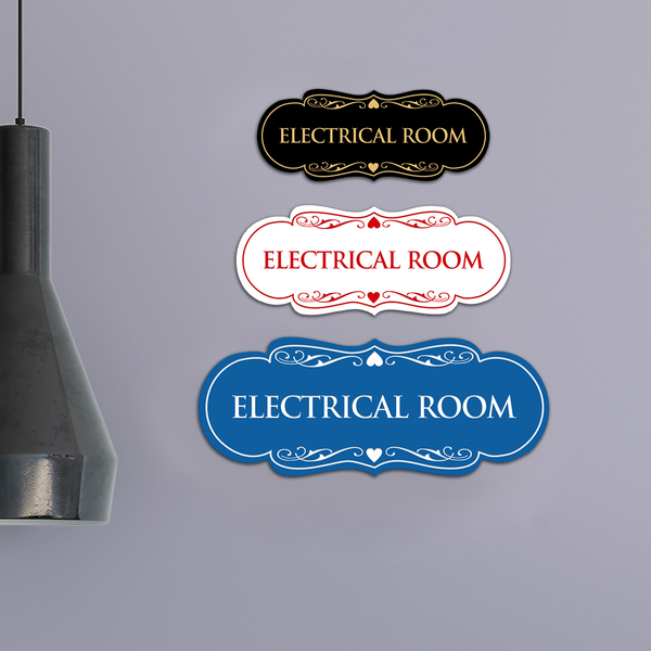 Designer Electrical Room Sign – Pacific Sign and Stamp