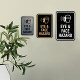 Signs ByLITA Portrait Round Eye & Face Hazard Wall or Door Sign