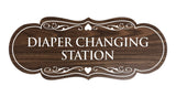 Designer Diaper Changing Station Sign