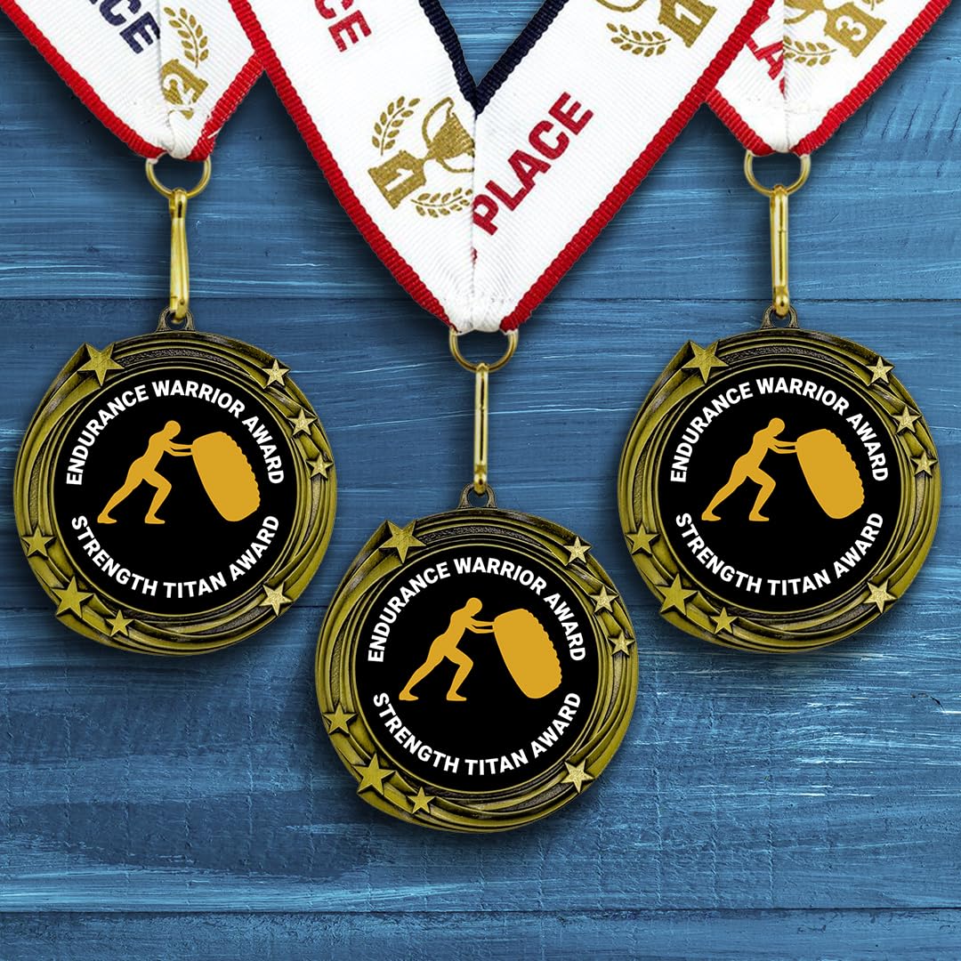 All Quality Workout Awards Stars Design Medals - Fitness Medals and Workout Awards