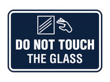 Signs ByLITA Classic Framed Do Not Touch The Glass Wall or Door Sign