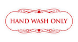 Designer Hand Wash Only Sign