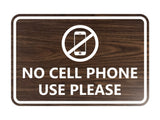 Classic Framed No Cell Phone Use Please