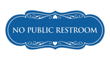 Designer No Public Restroom Sign