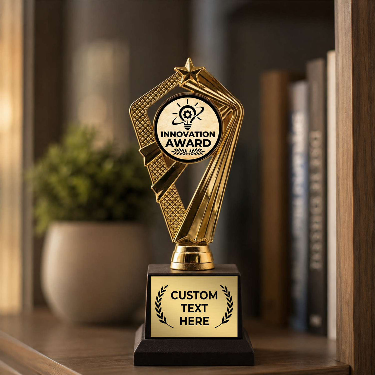 Employee Recognition Trophy Awards (Teamwork, Safety, Quality) - Engraved