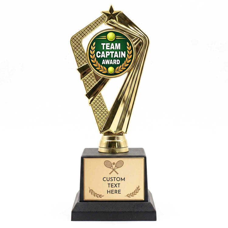 Tennis Player Trophy Awards (Captain, Rookie, Best Serve) - Custom Engraved