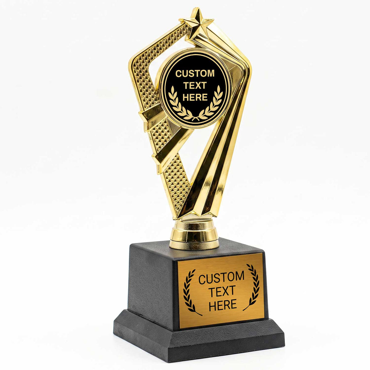 Laurel Wreath Custom Insert Trophy Awards (Olive, Palm, Wreath) - Engraved
