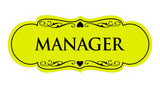 Designer Manager Sign