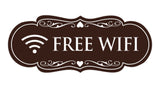 Designer Free Wifi Sign