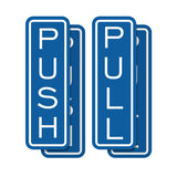 Signs ByLITA Classic Vertical Push Pull Self-Adhesive Door Sign for Businesses, Shops, Restaurants, Hotels and more (2 Pack) Wall or Door Sign