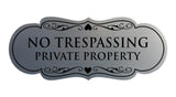 Designer No Trespassing Private Property Sign