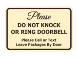 Classic Framed DO NOT KNOCK OR RING DOORBELL