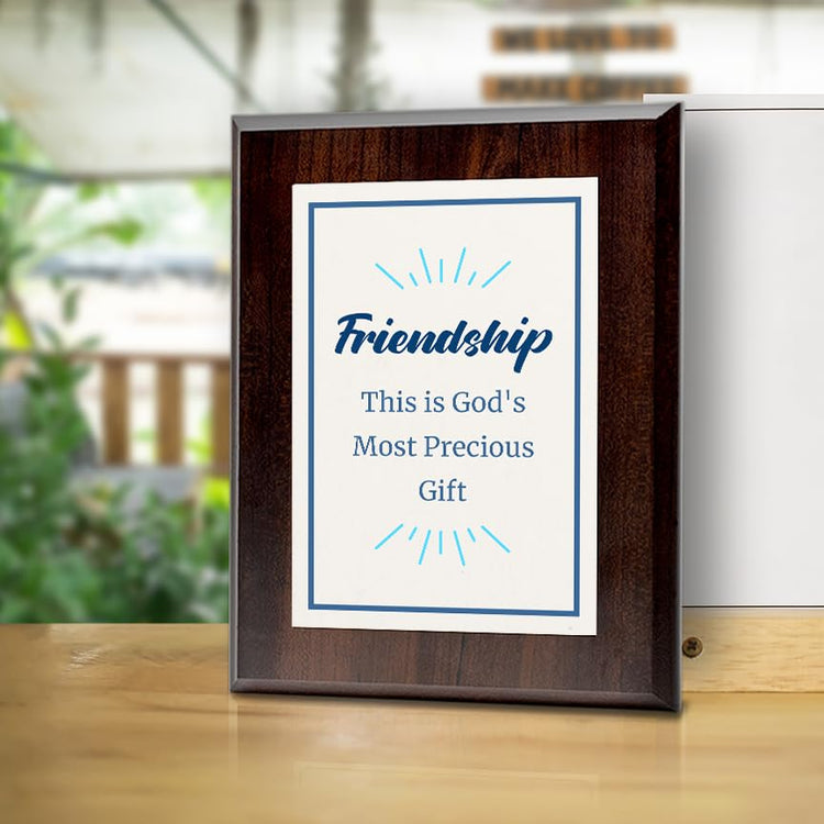 Friendship This is God's Most Precious Gift Decorative Wall Plaque With Easel Acrylic Stand | Religious Plaques